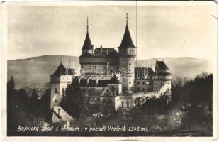 1933 Bajmóc, Bojnice; Gróf Pálffy várkastély / Bojnicky hrad / castle (ragasztónyom / glue marks)