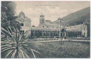Trencsénteplic-fürdő, Kúpele Trencianske Teplice; Gyógyterem. Wertheim Zsigmond kiadása / Kursalon /...