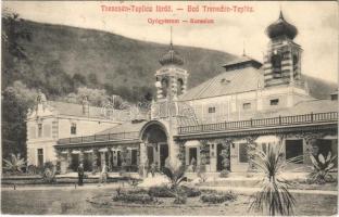 Trencsénteplic-fürdő, Kúpele Trencianske Teplice; Gyógyterem. Wertheim Zsigmond kiadása / Kursalon / spa, bath (EK)