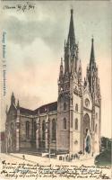 1904 Versec, Versecz, Werschetz, Vrsac; Római katolikus templom. Özvegy Kirchner J. E. kiadása / Röm. kath. Kirche / Catholic church (EK)