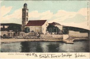 1902 Hvar, Lesina; Dalmazia. Convento Francescani / Franciscan monastery (Rb)