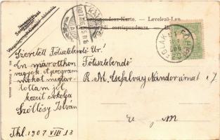 1907 Abbazia, Opatija; Brandung am Molo (Rb)