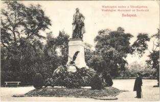 1906 Budapest XIV. Városliget, Washington szobor (Rb)