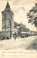 1905 Lőcse, Levoca, Leutschau; Városház és árkádok, piac. Feitzinger Ede No. 951. L. 1905 / town hall, market (EK)