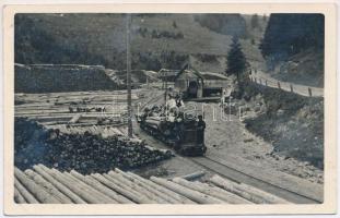 1936 Balktelep, Balcesti (Kolozs, Cluj); fűrésztelep, faszállító iparvasút (régen Jósikafalva része) / sawmill, timber transporting industrial railway (formerly part of Belis). photo (EK)