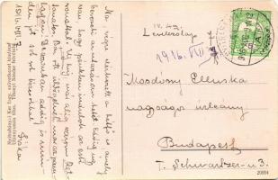 1916 Nyitrabánya, Krickerhau, Handlová; utca, fényképész és borbély üzlete / street, barber and phot...