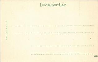 Szászváros, Broos, Orastie; utca, Eisenberger kávéház. H. Graef kiadása / cafe, street