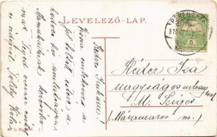 1910 Beregszász, Beregovo, Berehove; Andrássy utca, Jakab Antal ecet szesz gyára. W.L. Bp. 6061. / s...