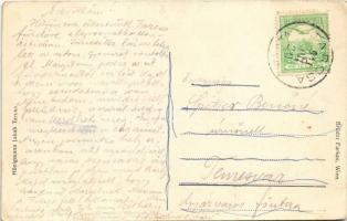 1911 Tarcsa, Tarcsafürdő, Bad Tatzmannsdorf; Lesehalle, Wetteranzeige / Olvasóterem, időjárásjelző. ...