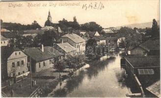 1914 Ungvár, Uzshorod, Uzhhorod, Uzhorod; Ung csatorna / Uzh river canal