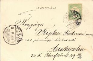 1903 Ungvár, Uzshorod, Uzhhorod, Uzhorod; Kaszárnya épület. Feuerlicht Testvérek kiadása / k.u.k. mi...