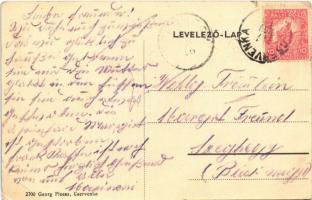 1917 Cservenka, Crvenka; vasútállomás. Georg Pleesz kiadása / railway station (EK)