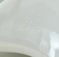 Herendi nagyméretű elefántos váza. Jelzett. Festetlen mázas porcelán. Sérült. m: 40 cm