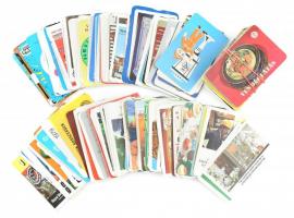 cca 1960-1980, cca. 300 db különböző kártyanaptár