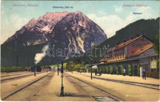 1929 Stainach-Irdning, Bahnhof, Grimming, Obersteir. Ennstal / railway station (EB)