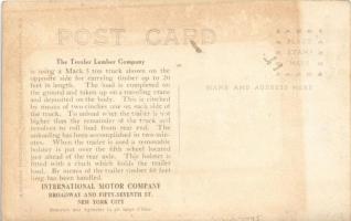Mack 5 ton truck of The Trexler Lumber Company. International Motor Company / Amerikai fűrésztelep r...