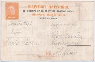 Sasa Colbertson amerikai hegedűművész hangversenyének műsora. Direktion Artistique Dunkel (Dunkl) No...