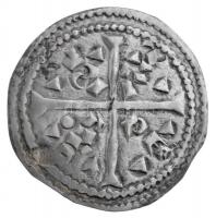 1077-1095. Denar Ag I. László (0,93g) T:2 hullámos lapka, patina / Hungary 1077-1095. Denar Ag Ladislaus I (0,93g) C:XF wavy coin, patina Huszár 30., Unger I.: 24.
