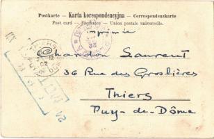 1902 Feiny towar. Schiller SMP Kr. / Zsidó kereskedő / Jewish vendor. Judaica, TCV card (EK)