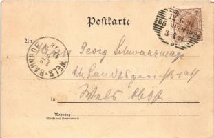 1898 (Vorläufer) Durch Reinheit zur Einheit! / Német zászló / German flag. Schneider & Lux litho...