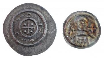 1141-1162. Denár Ag "II. Géza" (2xklf) (0,39g, 0,08g) T:1,1- patina / Hungary 1141-1162. D...