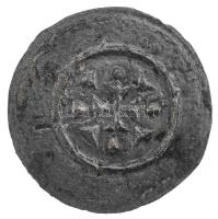 1141-1162. Denár Ag "II. Géza" (0,18g) T:1- patina / Hungary 1141-1162. Denar Ag "Géz...