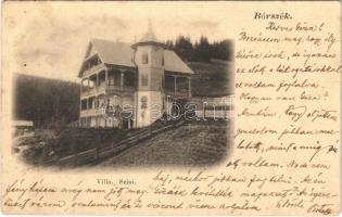 1902 Borszék, Borsec; Szini Villa