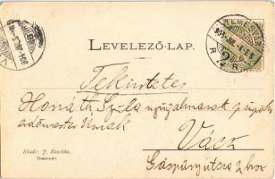 1904 Temesvár, Timisoara; Gyárvárosi római katolikus templom. J. Raschka kiadása / Fabric, church