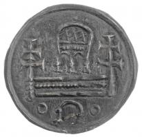 1205-1235. Denár Ag II. András (0,50) T:1- patina / Hungary 1205-1235. Denar Ag Andreas II (0,50g) C:AU patina Huszár: 208., Unger I: 132.