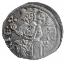 1235-1270. Denár Ag "IV. Béla" (0,90g) T:2 patina / Hungary 1235-1270. Denar Ag "Bela...