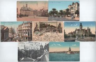 620 db régi külföldi városképes lap, érdekes vegyes anyag / 620 old foreign postcards, interesting mixed material