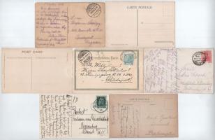 620 db régi külföldi városképes lap, érdekes vegyes anyag / 620 old foreign postcards, interesting m...