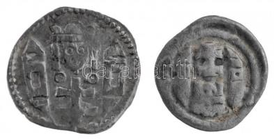 1235-1270. Denár Ag "IV. Béla" (0,41g) + 1235-1270. Obulus Ag "IV. Béla" (0,20g) T:2,2- / Hungary 1235-1270. Denar Ag "Bela IV" (0,41g) + 1235-1270. Obulus Ag "Bela IV" (0,20g) C:XF,VF  Unger I.: 246., 247., Huszár: 336., 337.