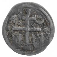 1235-1270. Denár Ag "IV. Béla" (0,50g) T:2 patina / Hungary 1235-1270. Denar Ag "Bela...