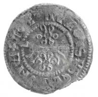 1235-1270. Szlavón Denár Ag IV. Béla (0,70g) T:2 kitörés / Hungary 1235-1270. Slavonian Denar Ag Bela IV (0,70g) C:XF cracked Unger: Sz. 2.