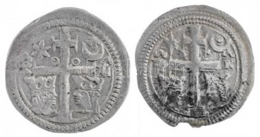 1267-1270. Szlavón Denár Ag "Németújvári Henrik Bán" (0,86g) + 1272-1290. Szlavón Denár Ag...