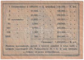 Budapest 1920. "A MOVE Hadi Árvák Otthona javára rendezett sorsjáték" sorsjegye 10K értékb...