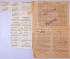 Budapest 1910. "Budapest város 4 %-os 2.000.000 Font Sterling kölcsön" kötvénye 20P-ról, s...