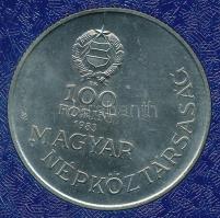 1983. 100Ft alpakka "Széchenyi István" eredeti tokban, tanúsítvánnyal T:BU Adamo EM75