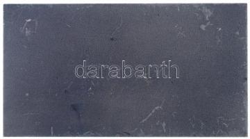 ~1970-1980. "Landler Jenő Jármű Javító Üzem" egyoldalas, ezüstpatinázott fém plakett (54x1...