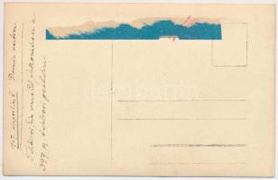 1917 Vatra Dornei, Dornavátra, Bad Dorna-Watra (Bukovina); Tábori kisvasút állomás a 397. sz. tábori...