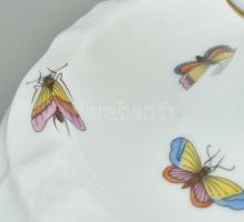 Herendi Rotschild mintás gyertyatartó. Kézzel festett porcelán, jelzett, hibátlan, 16 cm