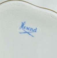 Herendi másodosztály hecsedli mintás bonbonier. Kézzel festett porcelán apró csorbákkal, jelzett, m:...