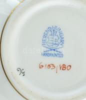 3 db Herendi bonbonier. Kézzel festett porcelán. Jelzett, apró csorbákkal, kopásokkal