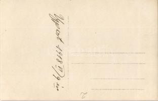 1918 Budapest IV. Újpest, magyar katona a Népszava újsággal / Hungarian soldier with newspaper. phot...