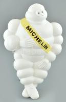 Michelin gumiember műanyag figura, fali tartóállvánnyal, kis kopásnyomokkal, m: 31 cm