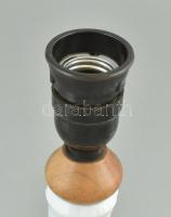 Herendi Apponyi mintás gyertyatartó átalakítva lámpává. Kézzel festett porcelán, jelzett, m: 15 cm