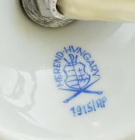 Herendi Apponyi mintás gyertyatartó átalakítva lámpává. Kézzel festett porcelán, jelzett, m: 15 cm