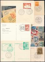 Érdekes magyar levélzáró tétel hozzá kevés FDC / Interesting Hungarian label lot + a few FDC-s