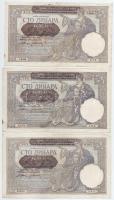 Szerbia / Német megszállás 1941. 100D (9x) T:III 
Serbia / German occupation 1941. 100 Dinara (9x) ...